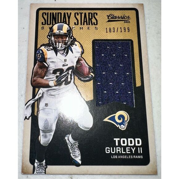 2016 Panini Classics Sunday Stars Swatches #26 Todd Gurley II‎ /199 Memorabilia - Picture 1 of 2
